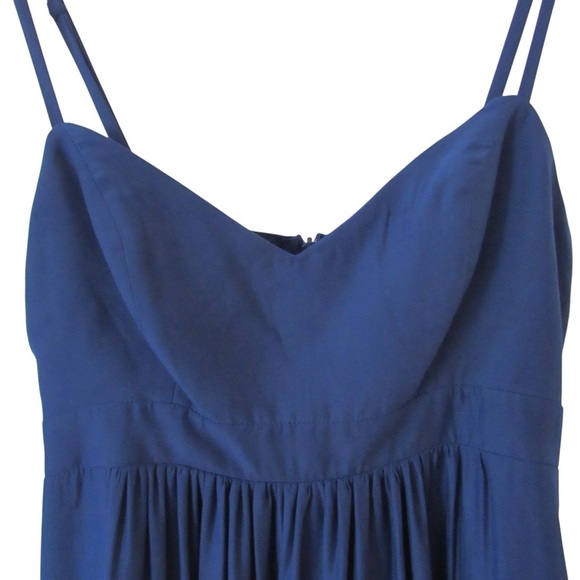 Felicity Coco Colby Woven Maxi Dress Small Navy Blue As Seen On Ali Fedotowsky - Picture 4 of 11